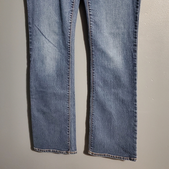 Old Navy Womens Jeans Classic Blue Boot Cut Denim Mid Rise Size 8 Long - Picture 3 of 9